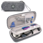 Hard Stethoscope Case – Large Carrying Case with ID Slot, Compatible with 3M Littmann, ADC, Omron, MDF Stethoscopes, Includes Mesh Pocket for Accessories (Volcanic Grey)