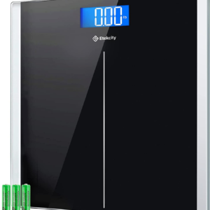 High Precision Digital Bathroom Scale – Large LCD Display, 6mm Tempered Glass, Accurate Weight Measurement Up to 400 lbs – Home Use Weighing Machine
