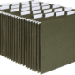 Hanging File Folders, Letter Size, Standard Green, 1/5-Cut Adjustable Tabs, 25 per Box (81602), Standard Green - 1/5 Tabs