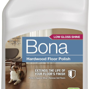 Hardwood Floor Polish - 32 Fl Oz - Low Gloss Shine - 32 Oz Covers 500Sq Ft of Flooring - for Use on Wood Floors