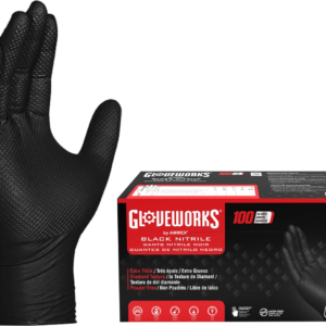 HD Black Nitrile Gloves - Latex-Free Mechanics Gloves