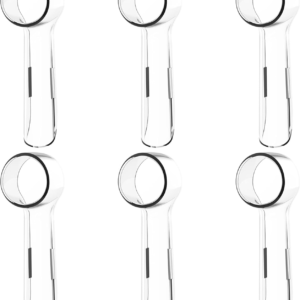 6-Pack Toothbrush Cover Caps – Compatible with Oral-B Braun Replacement Heads, Fits Cross Action and Pro 1000 Electric Toothbrushes, Travel-Friendly and Sanitary