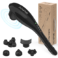 Rechargeable Hand Held Deep Tissue Massager Cordless Electric Body Massage for Muscles, Back, Foot, Neck, Shoulder, Leg, Calf - FSA and HSA Eligible (Black)