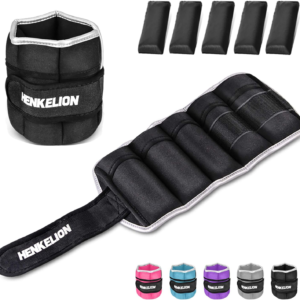 "Customizable Ankle Weights for Every Workout: 1 Pair (2, 3, 5, 10 lbs) for Men, Women, and Kids - Ideal for Gym and Fitness Routines - Color Options: Black, Grey, Pink, Blue, Purple"