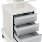 Mobile Ultrasound Cart for Ultrasound Imaging Scanner Hospital Trolley Cart Beauty Medical Storage Trolley Cart 110LBS Load with 4 Universal Wheels 3 Drawers for Bedroom Office Dentistry