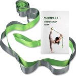 Yoga Straps Stretching Strap with Workout Poster