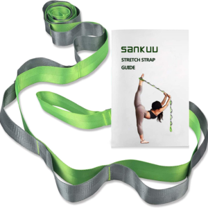 Yoga Straps Stretching Strap with Workout Poster