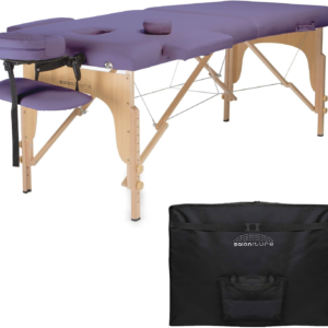 Professional Portable Folding Massage Table with Carrying Case - Lavender
