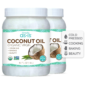 Simply Coconut: Organic, Virgin, Cold-Pressed | For All Your Beauty & Cooking Needs | 54 oz, Twin Pack