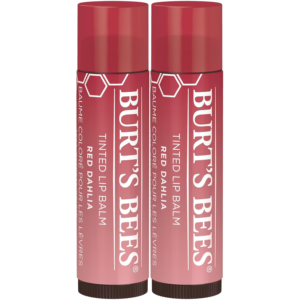 Holiday Glow in Red Dahlia: Long-Wear Shea Butter Lip Tint Balm – 2-Pack Stocking Stuffers