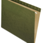 Recycled Hanging Folders, Letter Size, Standard Green, 25/BX (81600), Standard Green - No Tabs