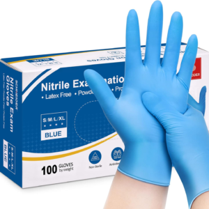 Nitrile Exam Gloves - 200 Count - Blue - 4 Mil - Powder-Free, Latex-Free
