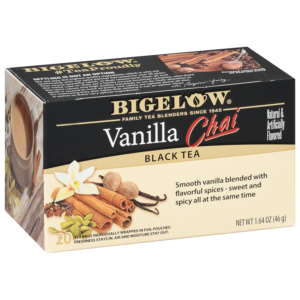 Vanilla Chai Black Tea, Caffeinated Tea, 20 Count (Pack of 6), 120 Total Tea Bags