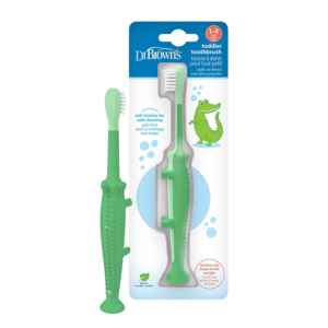 Baby and Toddler Toothbrush – BPA-Free Crocodile Design for Ages 1-4 Years, Gentle Care for Young Teeth