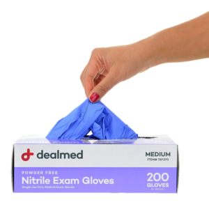 Nitrile Medical Exam Gloves - Medium 200 Count - Latex-Free