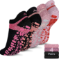 TranquilTread: Women's Grip-Enhanced Pilates and Yoga Socks, Sizes 5-10