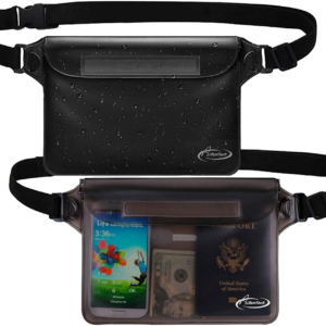 Waterproof Fanny Pack Pouch for Phone, Passport, Wallet, Purse with Waist Strap