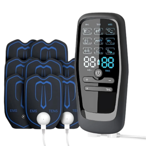 Precision Targeted EMS/TENS Stimulator with Dual Channel Power, 8-Pad Muscle Recovery System for Comprehensive Pain Management