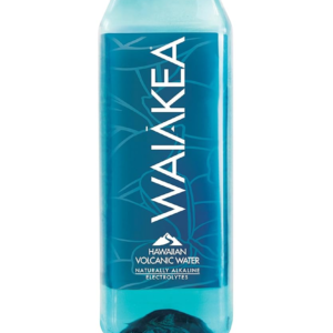 24-Pack Waiākea Hawaiian Water - 100% Recycled, Alkaline pH 7.6-8.2, Electrolyte-Packed
