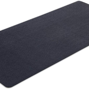 Exercise Equipment Mat for under Treadmill or Home Gym Floor Protection - 30" X 66" (Black)