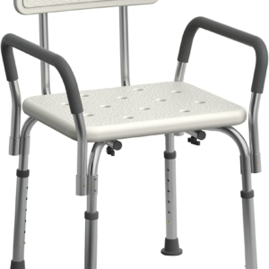 Deluxe Heavy-Duty Bathtub Shower Chair with Adjustable Comfort Features